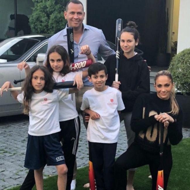 Jennifer Lopez, Alex Rodriguez, Family